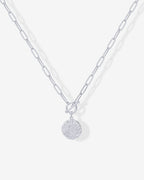 Layered Pendant Paperclip Necklace