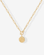 Layered Pendant Paperclip Necklace