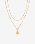 Layered Pendant Paperclip Necklace