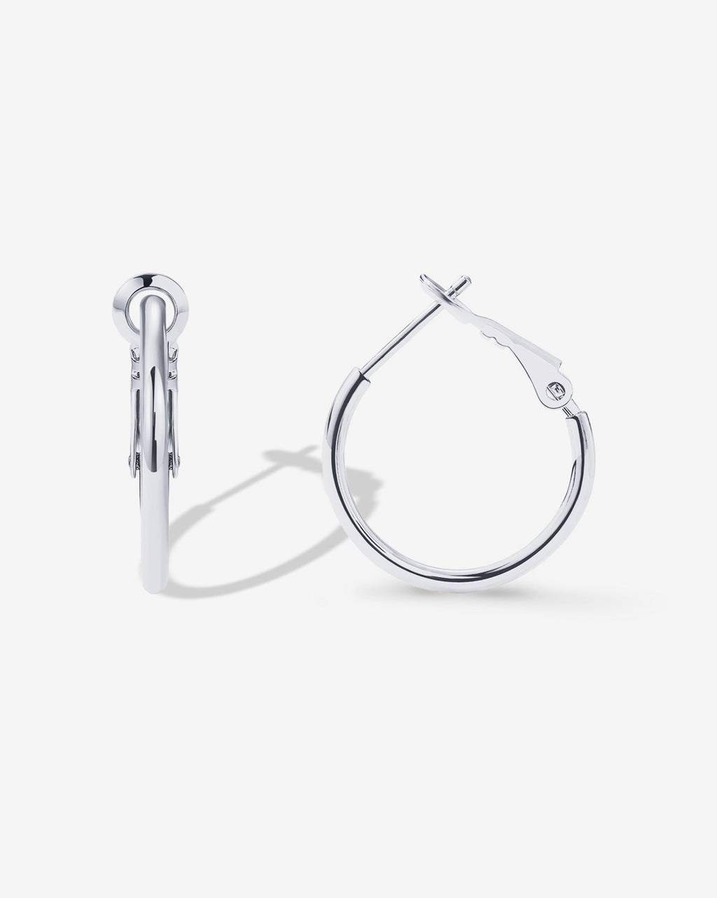 Clasp Back Thin Hoops