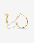 Clasp Back Thin Hoops