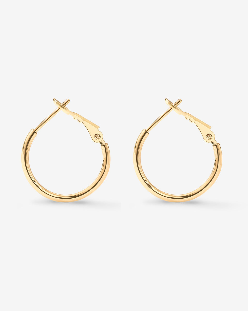 Clasp Back Thin Hoops