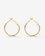 Clasp Back Thin Hoops