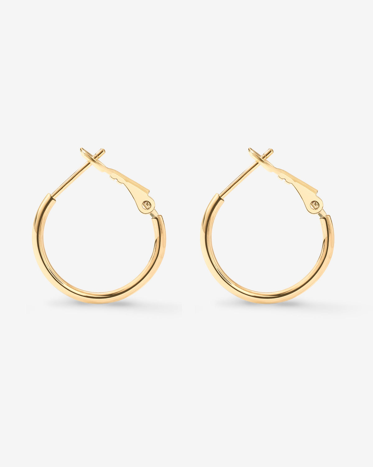 Clasp Back Thin Hoops