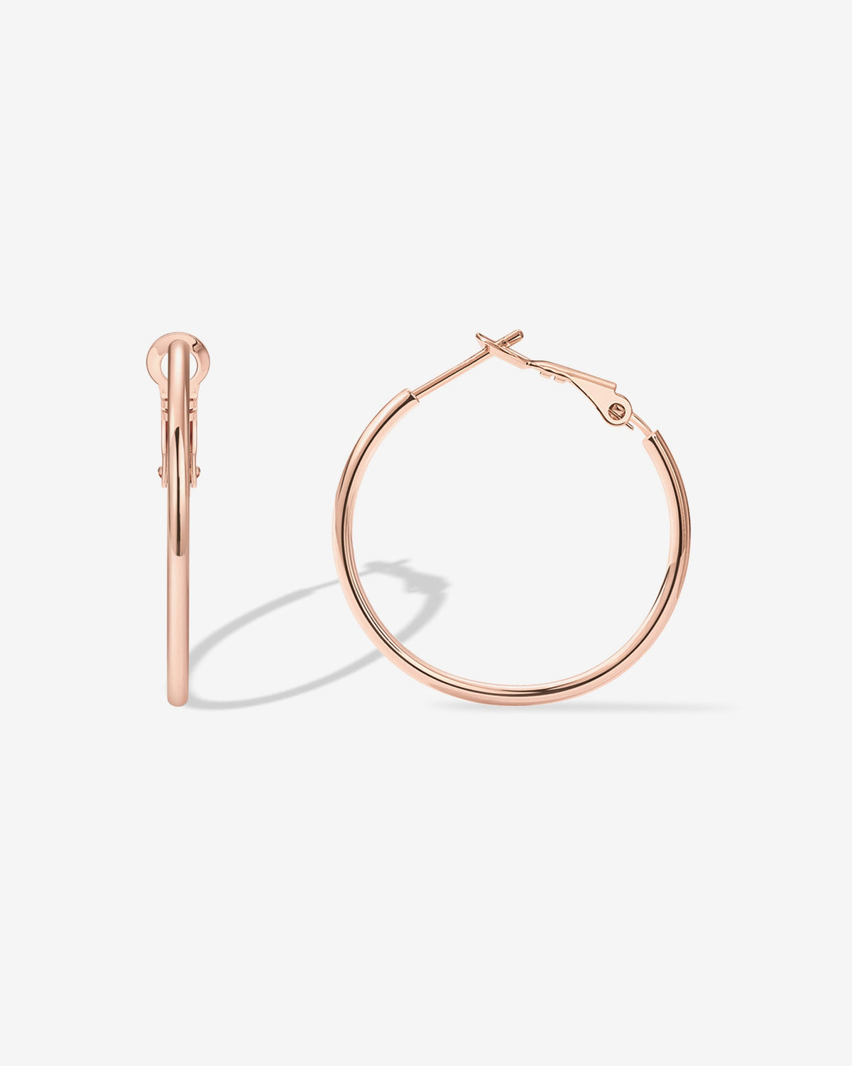 Clasp Back Thin Hoops