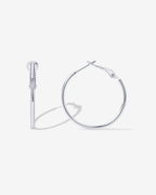 Clasp Back Thin Hoops