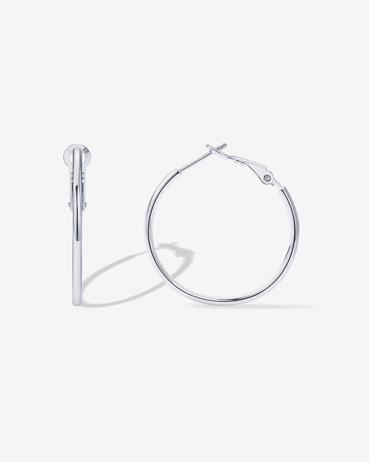 Clasp Back Thin Hoops
