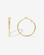Clasp Back Thin Hoops