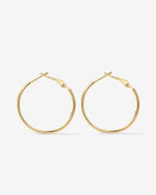 Clasp Back Thin Hoops