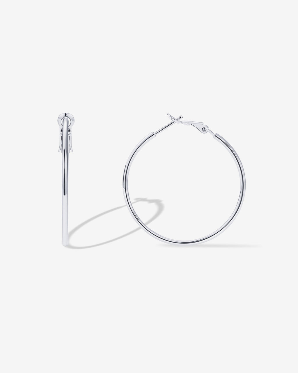 Clasp Back Thin Hoops