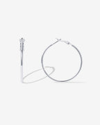 Clasp Back Thin Hoops