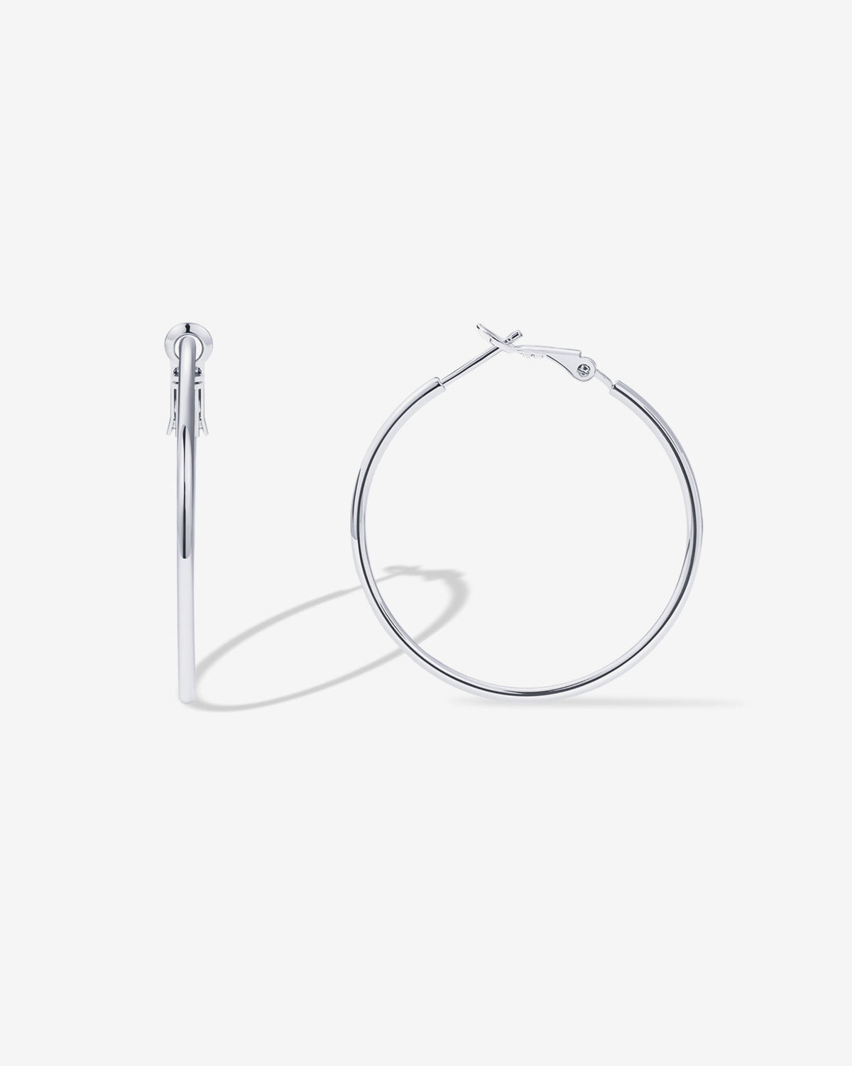 Clasp Back Thin Hoops