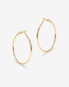 Clasp Back Thin Hoops