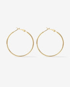 Clasp Back Thin Hoops