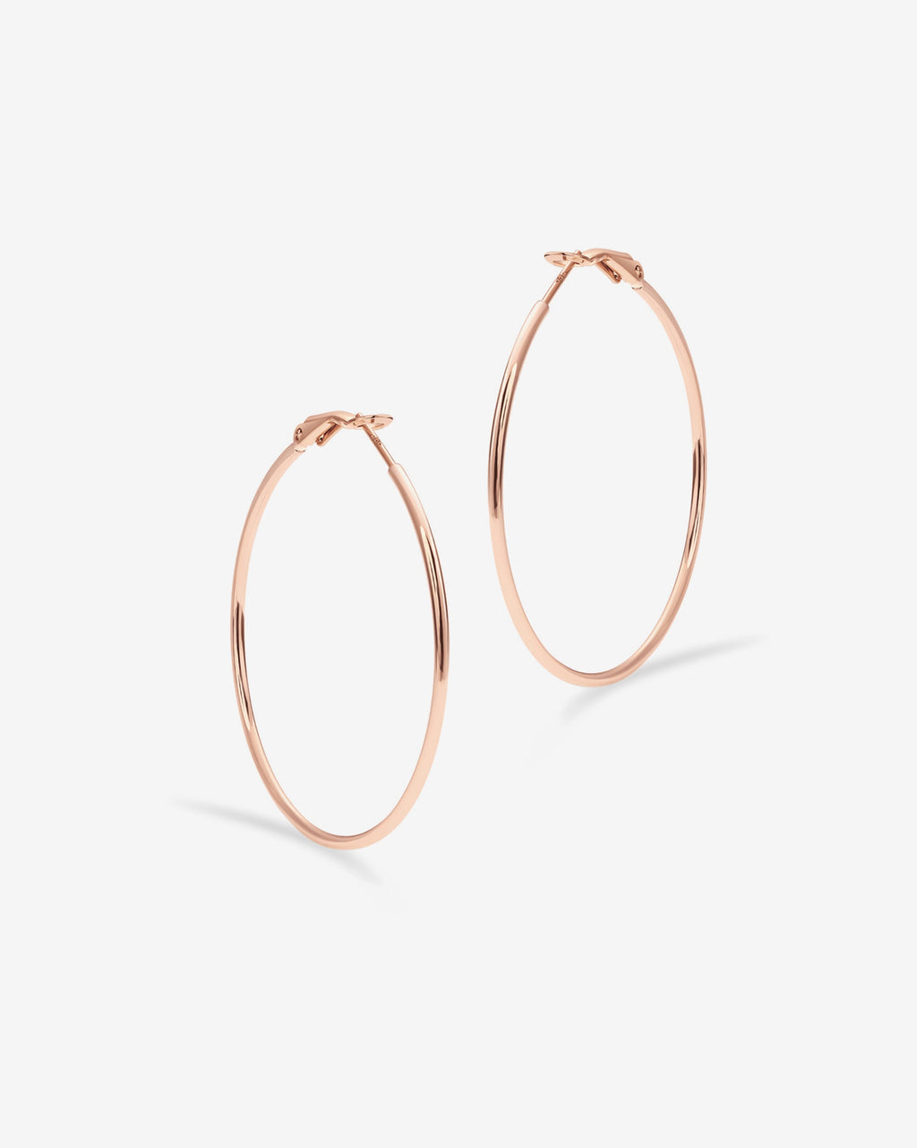 Clasp Back Thin Hoops