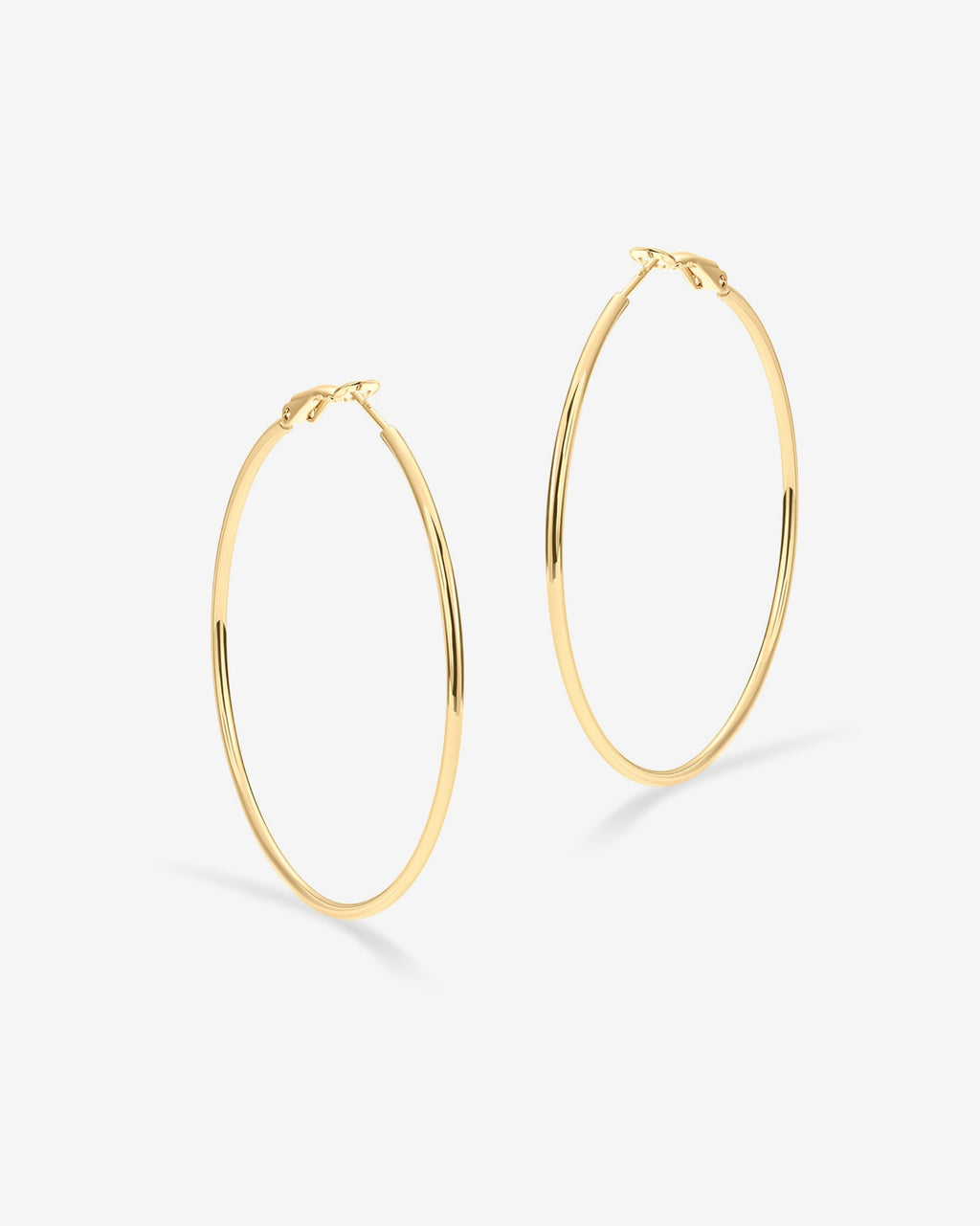 Clasp Back Thin Hoops