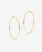 Clasp Back Thin Hoops