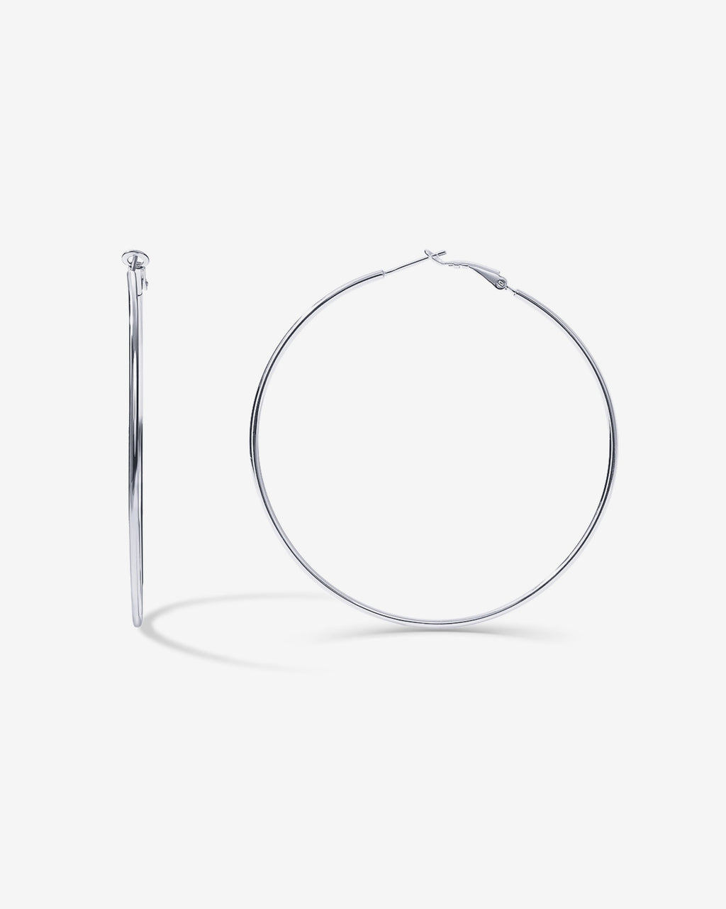 Clasp Back Thin Hoops