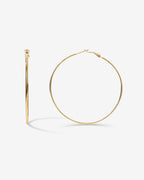 Clasp Back Thin Hoops