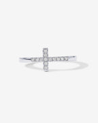 Cross Ring Cubic Zirconia