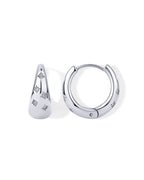 Waterproof Starburst Chunky Huggie Hoops