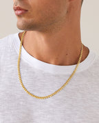 Thin Super Flat Curb Link Chain Necklace