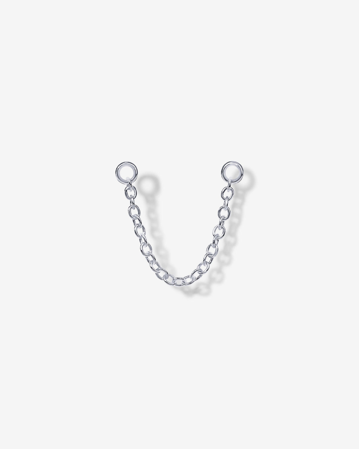 Double Piercing Earrings Link Chain