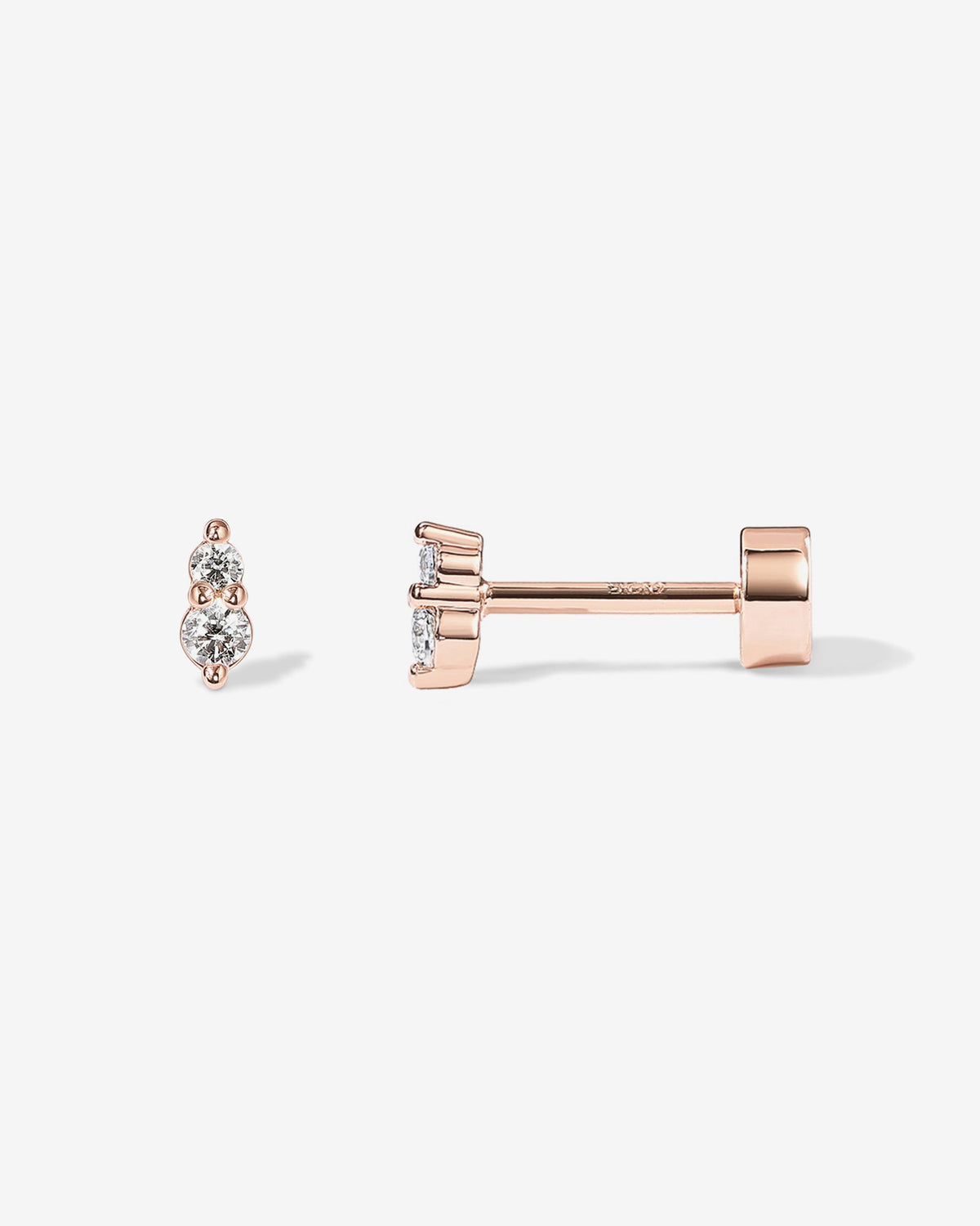 Small Crystal Screw Back Stud