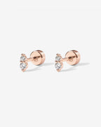Small Crystal Screw Back Stud