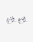 Small Crystal Screw Back Stud