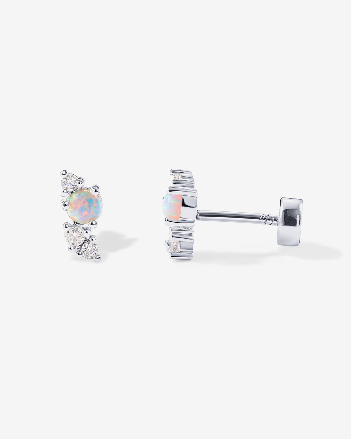 Opal Screw Back Studs