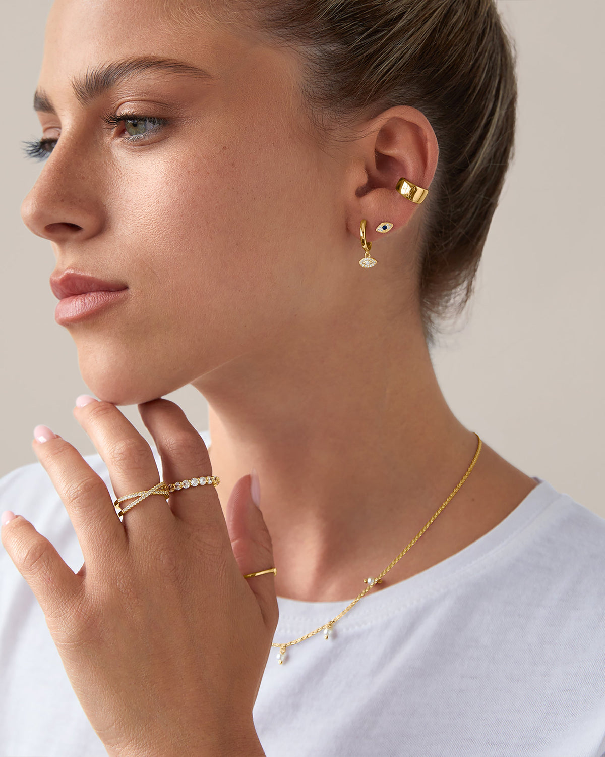Evil Eye Screw Back Stud