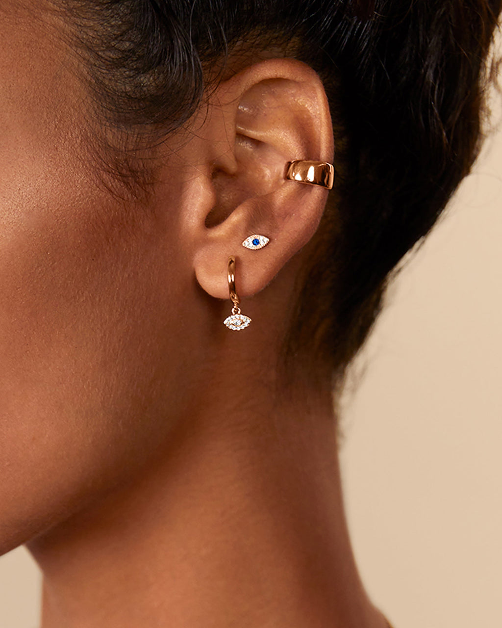 Evil Eye Screw Back Stud