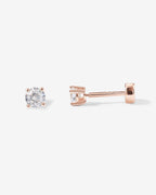 Cubic Zirconia Flat Back Studs