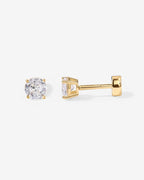 Cubic Zirconia Flat Back Studs