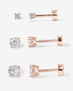 Cubic Zirconia Flat Back Studs