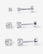 Cubic Zirconia Flat Back Studs