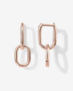Convertible Paper Clip Link Hoops