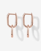Convertible Paper Clip Link Hoops