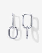 Convertible Paper Clip Link Hoops