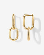 Convertible Paper Clip Link Hoops