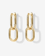 Convertible Paper Clip Link Hoops