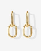 Convertible Paper Clip Link Hoops
