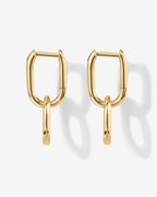 Convertible Paper Clip Link Hoops