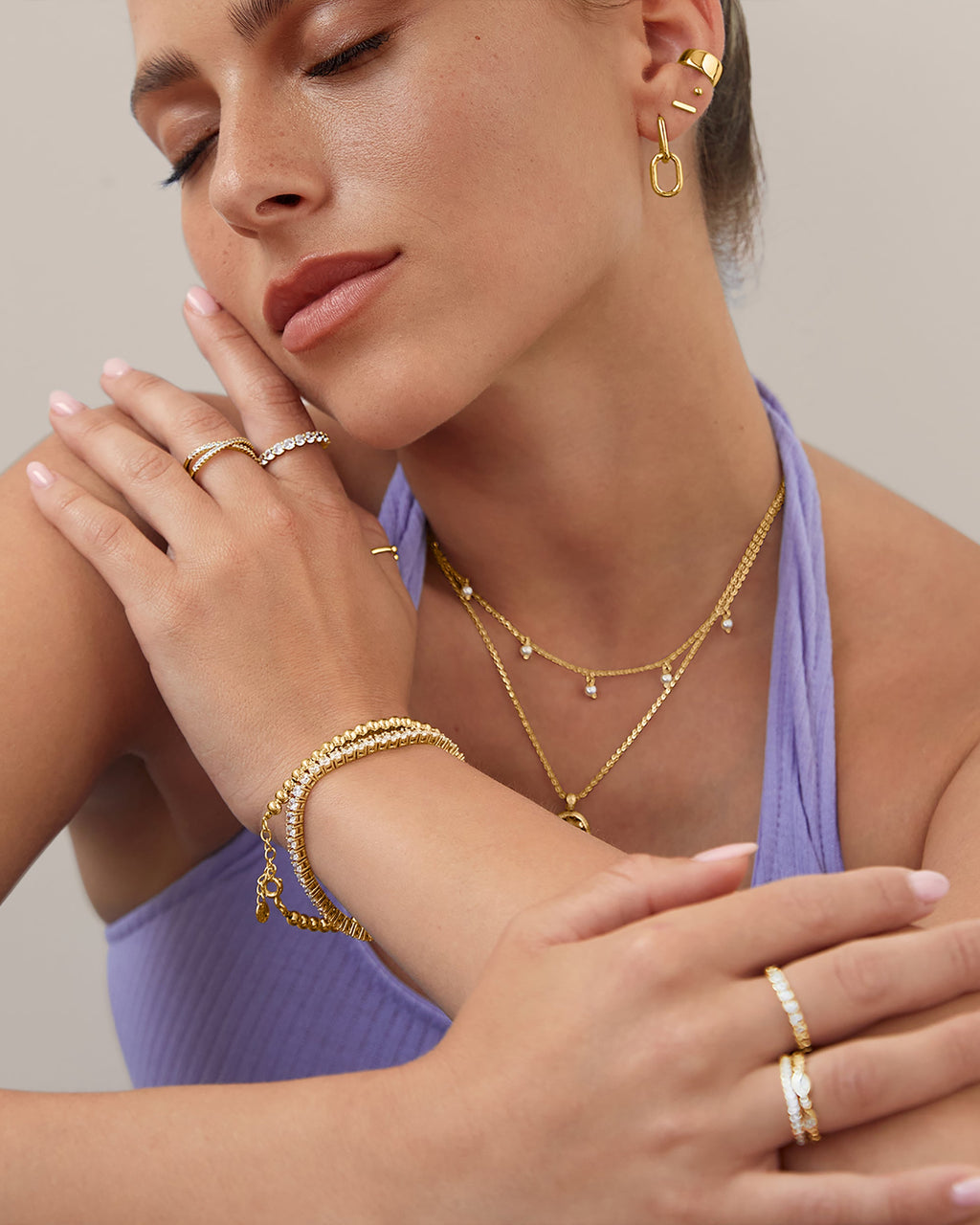Convertible Paper Clip Link Hoops