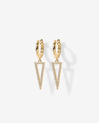 Dangle Huggie Earrings