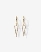 Dangle Huggie Earrings