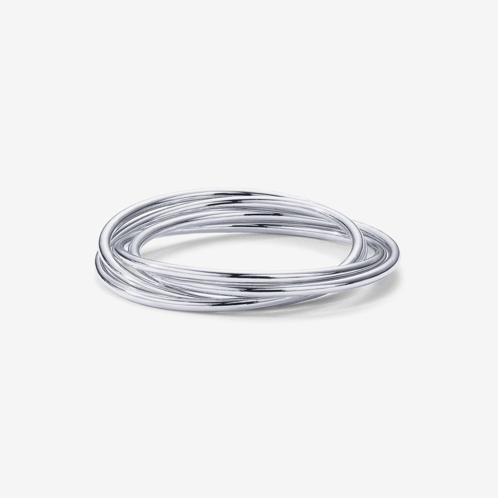 Four Ways Interlocked Anxiety Ring