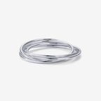 Four Ways Interlocked Anxiety Ring