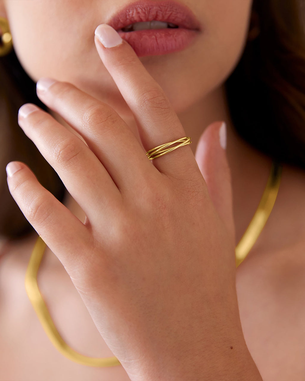 Four Ways Spinning Anxiety Ring